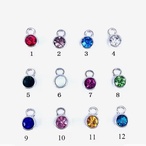 PERSONALIZED Sunflower necklace silver plated with birthstone & chosen letter - Picture 5 of 5